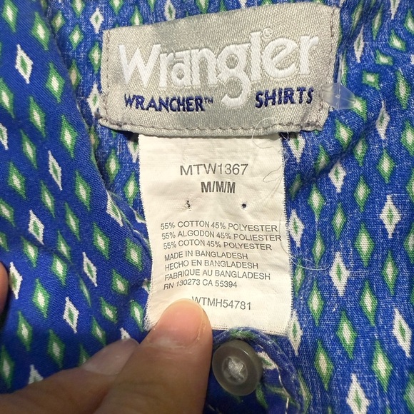Wrangler Wrancher Shirt Mens Size Medium - Picture 5 of 5